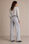 Straight Fit High Waist Cross Woven Daily Wear Medium Thickness Trousers - 3