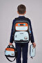 Relaxion 1814 Boy's Primary School School Bag Set of 3 with Lunch Box and Pen Holder Orthopedic Waterproof Blue Backpack - 2