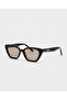 Firoz Black Frame Soft Glass Sunglasses Uv400 Protection 2026 Trend Glasses - 5