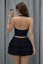 Ashley Sim Detailed Shorts Skirt Blouse Set - 3