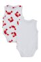 Crab Printed Set of 2 3-18 Months Snap-On Bodysuits - White - 5