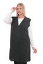 Women's Buttoned Pocketed V-Neck Casual Summer Combed Cotton Mother Long Vest - 3