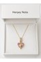 Heart Detailed Women's Necklace Pink Shiny Design 316L Steel Gift Necklace - 3
