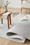 Premium Bohemian Washable Stain-Resistant Modern Sisal Light Gray Special Series Non-Slip Base Carpet Runner
