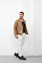Button Detailed Suede Jacket - 3
