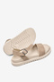 Women's Beige Comfortable Soft Sole Sandals - 5