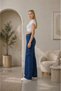 Women's High Waist Full Lycra Cargo Pocket Wide Leg Jeans - 3
