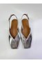 Bi̇anca Women's Square-Toe Shoes with Shiny Open Back Buckle Detail, Elegant and Stylish Daily Flats - 2