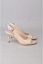 Seç S61 Women's Heel Shoes (Heel Height: 9 cm) Beige Croco - 4