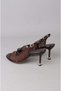 Seç S62 Heelled Knitted Women's Shoes (Heel Height: 9cm) Brown - 5