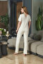 Aqua 26573 Women's Short Sleeve Pajama Set - 2