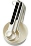 (IKEA)-STAM-Measuring-Cups-&-Spoons Set of 4 White/Black