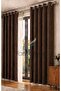 Coffee Velvet Rustic Velvety Fabric Curtain