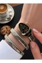 Snake Design Entwined Cord 2 Year Warranty 3 Atm Women Wrist Watch+Bracelet Fy3650.M4
