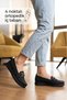 Wnt 201 Women's Laser Cut 4-Point Orthopedic Daily Loafer Mother Shoes - 2