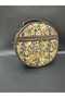 Authentic Mosaic Pattern Velvet Round Women's Bag - 2