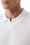 White Polo Collar Knitwear T-Shirt Comfortable Fit Men's Knitwear T-Shirt 2608108 - 6