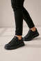 Yg507 Dara Lace-Up Leather Men's Casual Sneaker Shoes Cst Black - 3