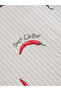 Red Pepper Patterned Single Pique Blanket - 4