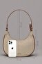 Natural Capri Straw Shoulder Bag – with Pu Leather Details - 6