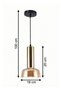 Modern Lighting, Single pendent, Light, Modern Brown pendent, Caffee Color, 18x27x100 cm, Suitable for bedroom , kitchen, coffee shop, Adjustable heigh - 5