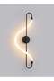 Modern Lighting, Modern wall lamp, Light, Linear Rope wall lamp, Black Color, 64x26 cm, Sutaible for bedroom and living room, Rope Material