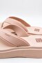 Women's Heeled Flip Flops Beige 35/40 - 3