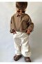 Boy's Natural Linen Shirt and Elastic Pants Set - 3