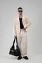 Trend Biz Oversize Blazer Linen Bottom Top Men's Suit - 2