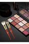 10-Piece Professional Makeup Brush Set with Magnolia Pouch & Handheld Mirror - 4