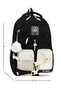 Korean Model 6 Compartment Water Repellent Water Bottle Compartment Sports Travel Middle School High School Daily School Backpack 705 - 4