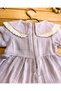 Eid Lace Detailed Summer Baby Collar Short Muslin Baby Dress - Lilac - 7