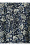Navy Blue Judge Collar Patterned Women's Tunic - 7