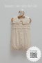 Baby Girl Jumpsuit Cotton Linen Blend Lace Collar Summer Beige - 2
