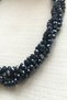 Navy Blue Crystal Necklace - 2