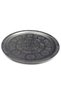 32 cm Stainless Steel Chrome Tray, Round Embossed Serving Plate, Kebab Meatball Pita Lahmacun Presentation Plate - 4