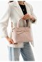 Women's chic belted powder pink handbag and shoulder bag - 2