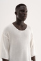 Men's Knitwear T-Shirt Ecru - 4
