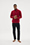 New 95% Cotton Zipper Men's Tracksuit Pajama Set - 8