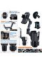 Car Cup Holder Phone Mount, 2-in-1 Universal Stand with Cup Holder Expander, 360° Rotation, Black, ABS Plastic, compatible with iPhone and Android - 5