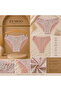 Lace Floral Patterned Women's Panties Pink & White - 3