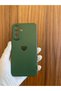 Samsung Galaxy A57 Heart Printed Velvet Inside Silicone Phone Case (Khaki) - 6