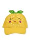 Girl's Yellow Lemon Figured Leaf Detailed Cap Hat 52cm Age 3-5