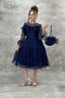 Children's Evening Dress with Lace Bag Graduation Gown Aby257 - 2
