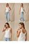 Women's V-Neck Ribbed Knitwear Undershirt Slim Fit Flexible Summer Stylish Basic Blouse - 2