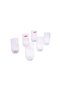 Glass Cups Set, 350 cc, 6 pcs, Clear - 6
