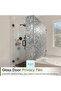 Window Film Covering Static Foil Frosted Patterned Shower Cabin Window Office Decoration - 4