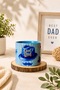 Father's Day Cool Dad Blue Porcelain Mug (150 ml) – Gift Option for Fathers!