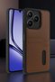 Ilkeshop New Realme Note 50 4g Case Sara Leather Case with Business Card Holder (214106) - Black - 2