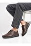 Men's Brown Genuine Leather Orthopedic Sole Seasonal Dad Shoes - 3